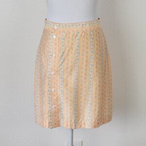 Joie  Della Mixed Print Mini Skirt Apricot Nectar - 6